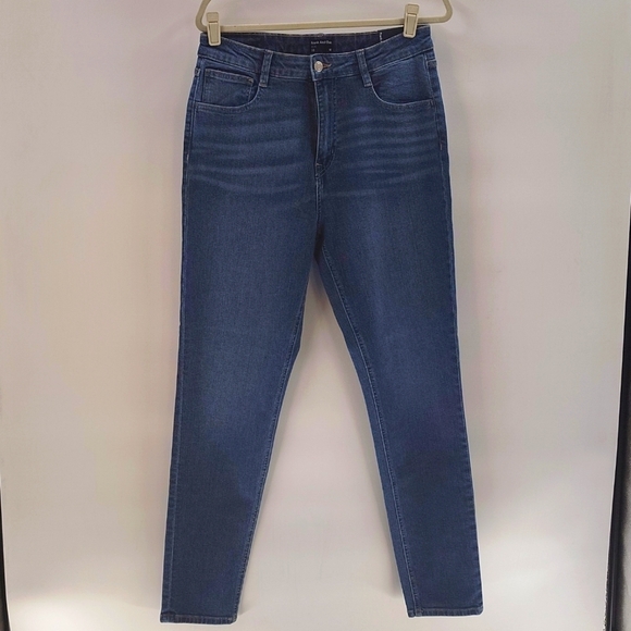Frank & Oak The Kim Comfort Stretch Jean Size 30 Denim Blue Jeans High Rise - Picture 1 of 7